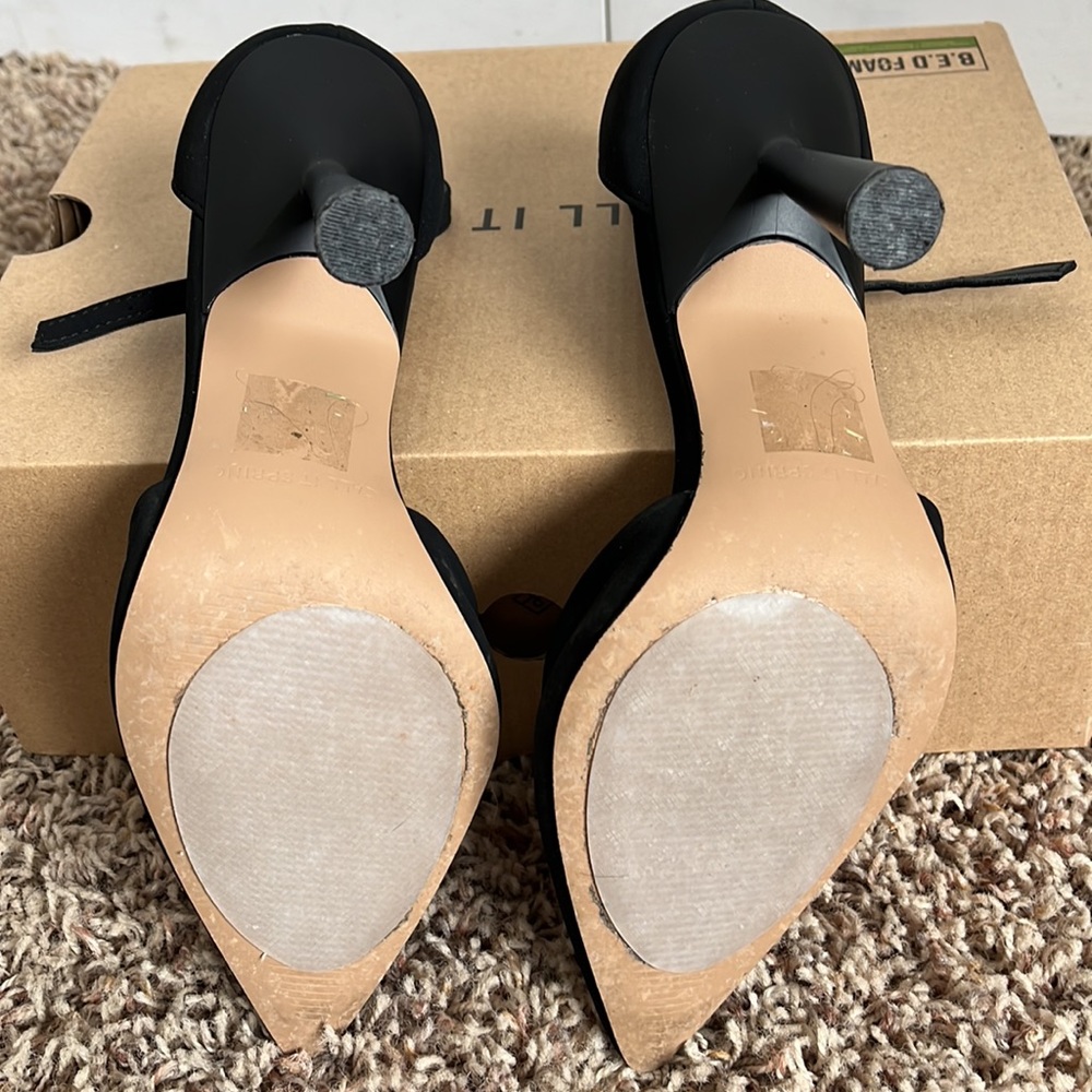 Call it Spring Black Heels - Picture 3 of 4